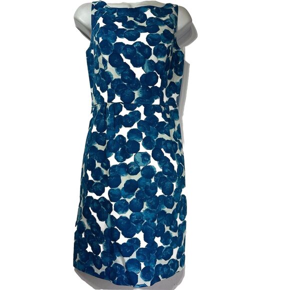 Anthropologie Tabitha blue sleeveless sheath Dress Size 4 - Picture 1 of 4